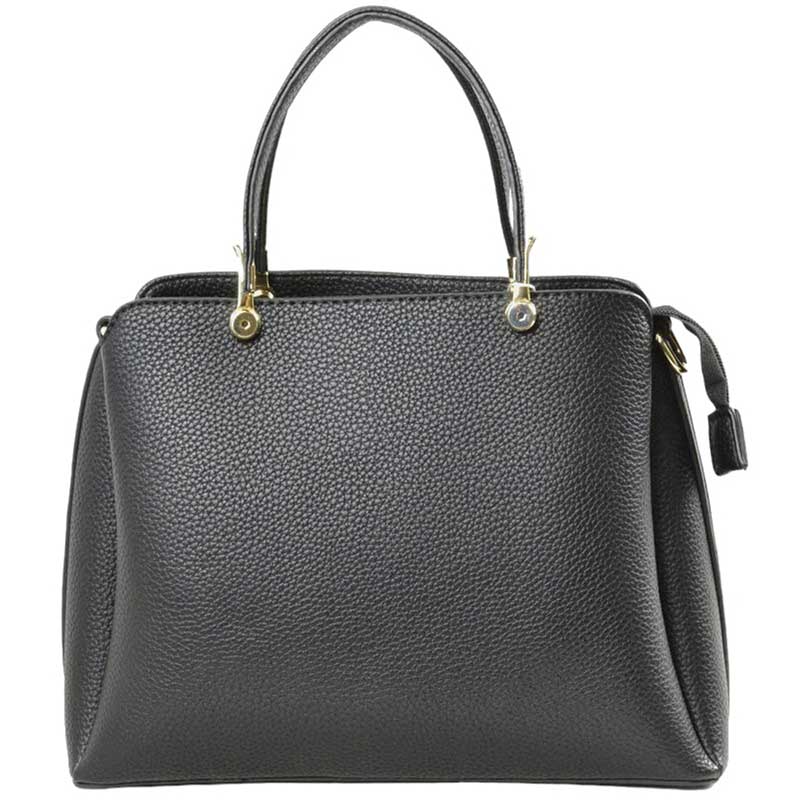 Women's Textured Faux Leather Top Handle Tote Bag