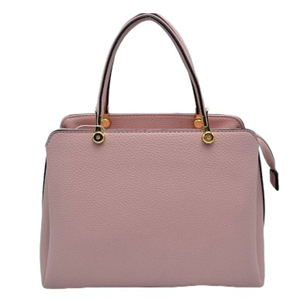 Women's Textured Faux Leather Top Handle Tote Bag