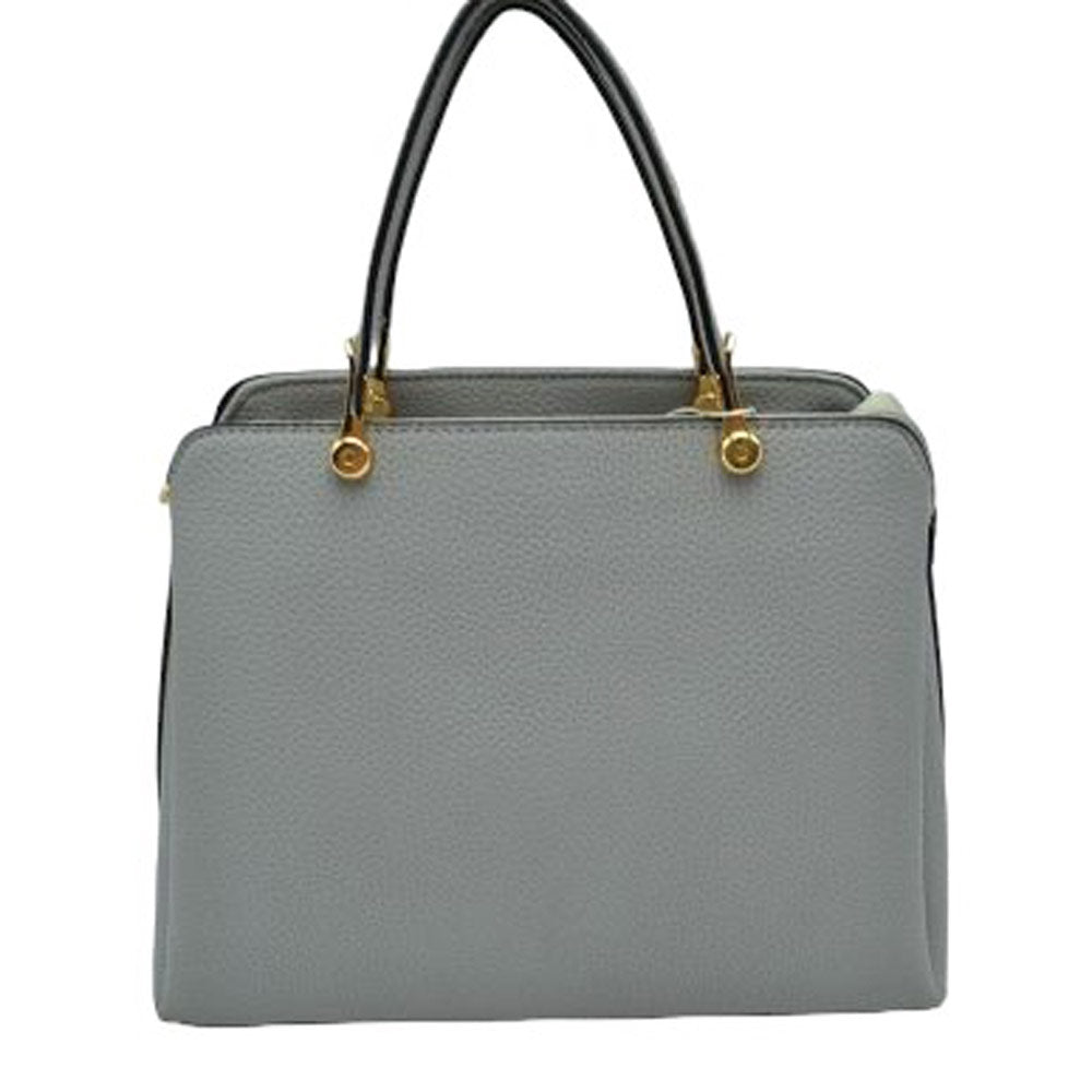 Women's Textured Faux Leather Top Handle Tote Bag