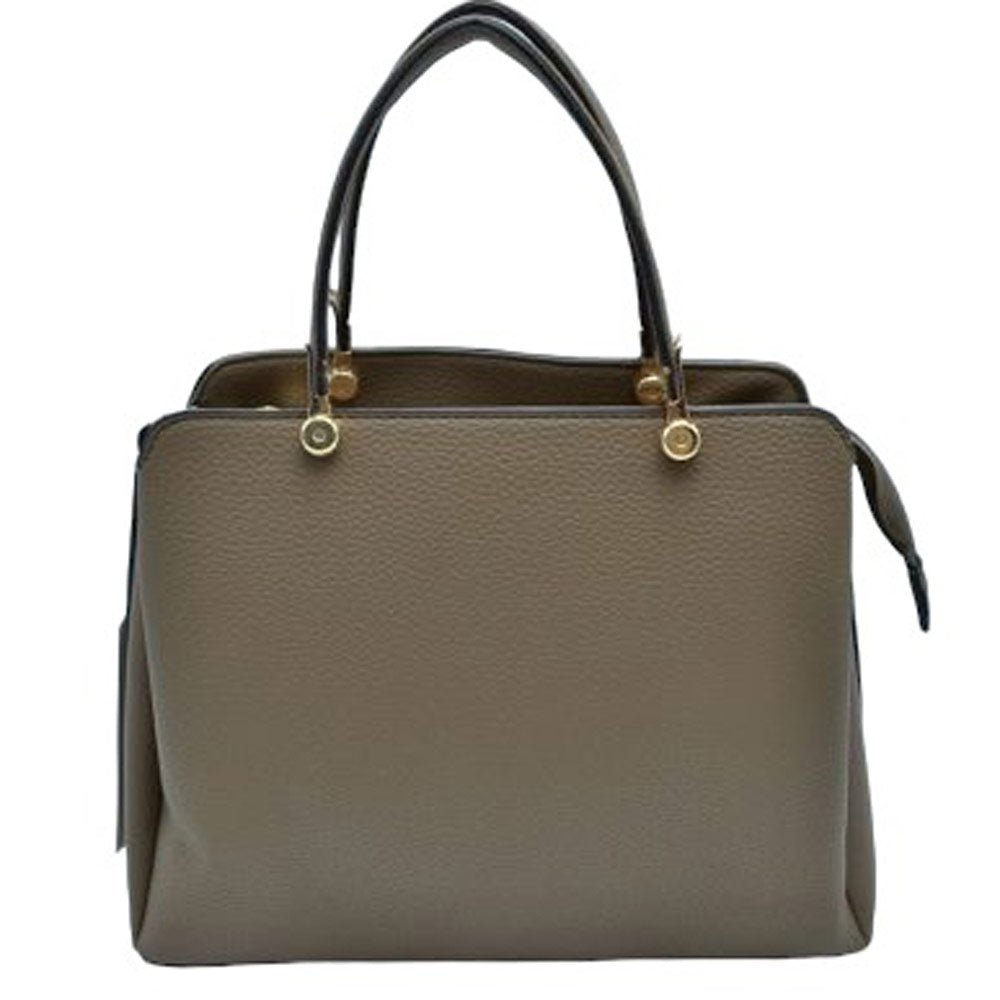 Women's Textured Faux Leather Top Handle Tote Bag