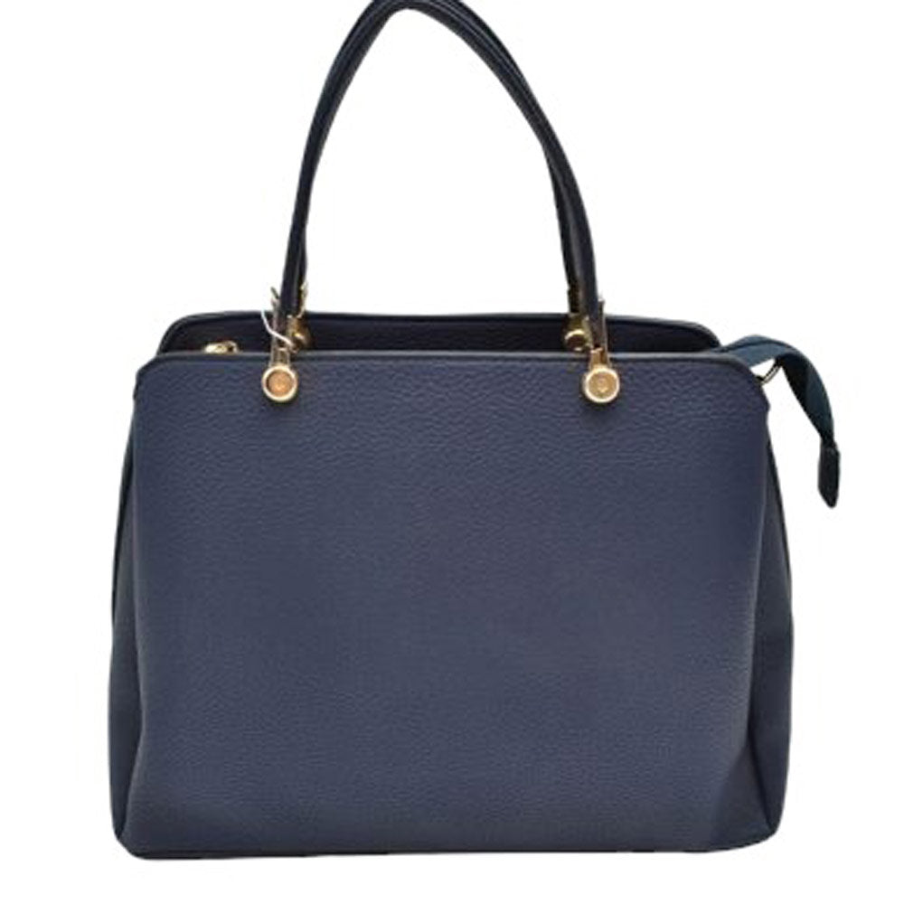 Women's Textured Faux Leather Top Handle Tote Bag