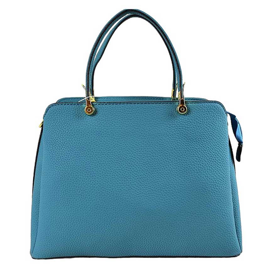 Women's Textured Faux Leather Top Handle Tote Bag